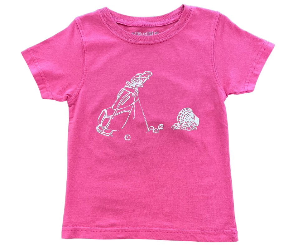 SS Pink Golf Bag T-Shirt