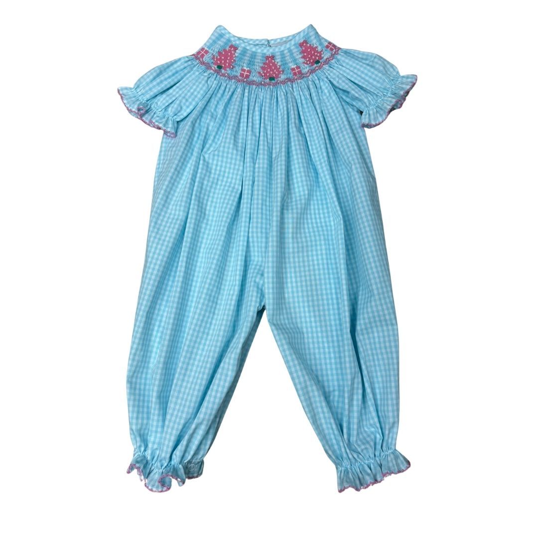 Mint Pink Pearl Tree Romper