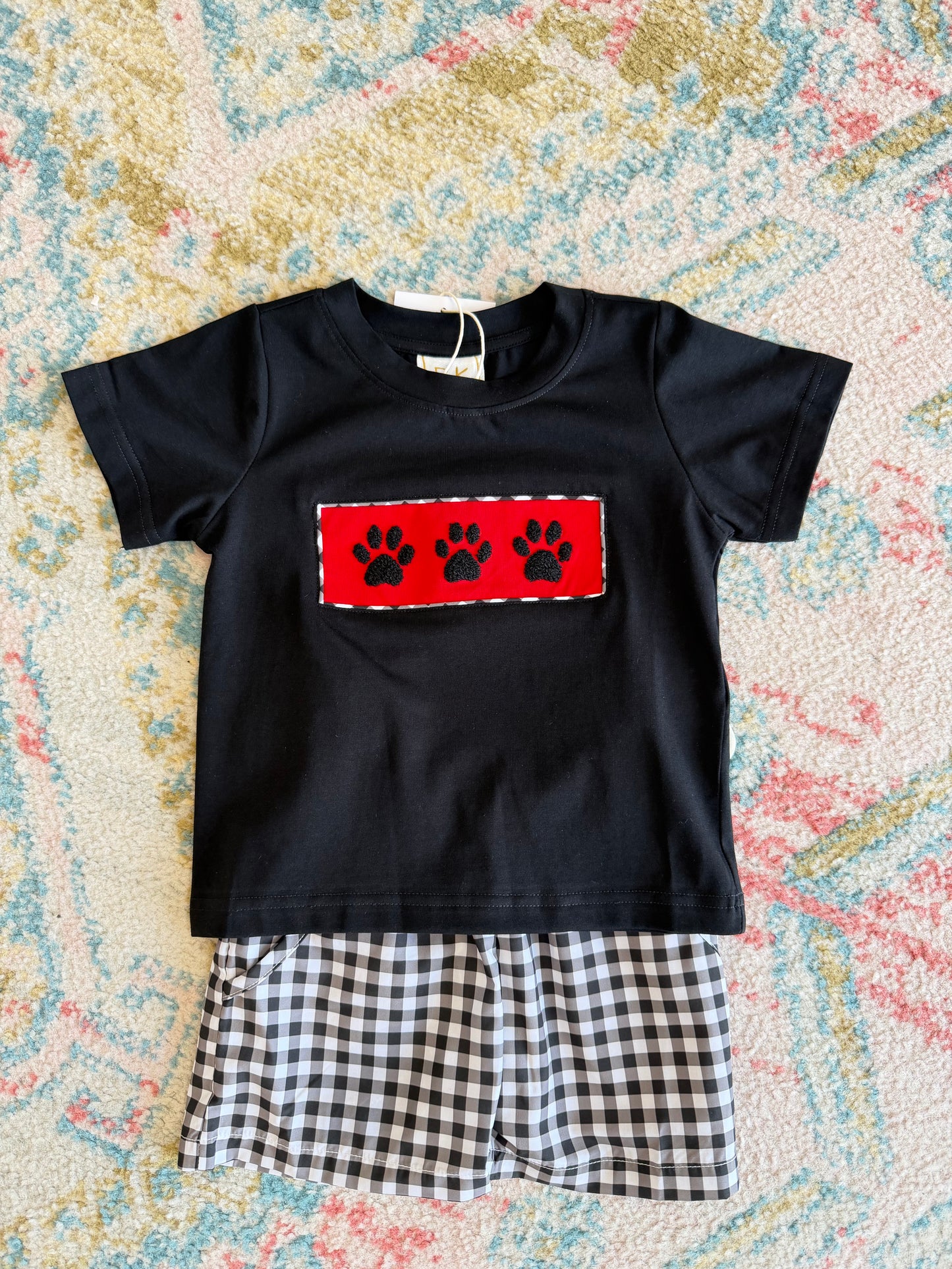 Paw Print Boys Short Set