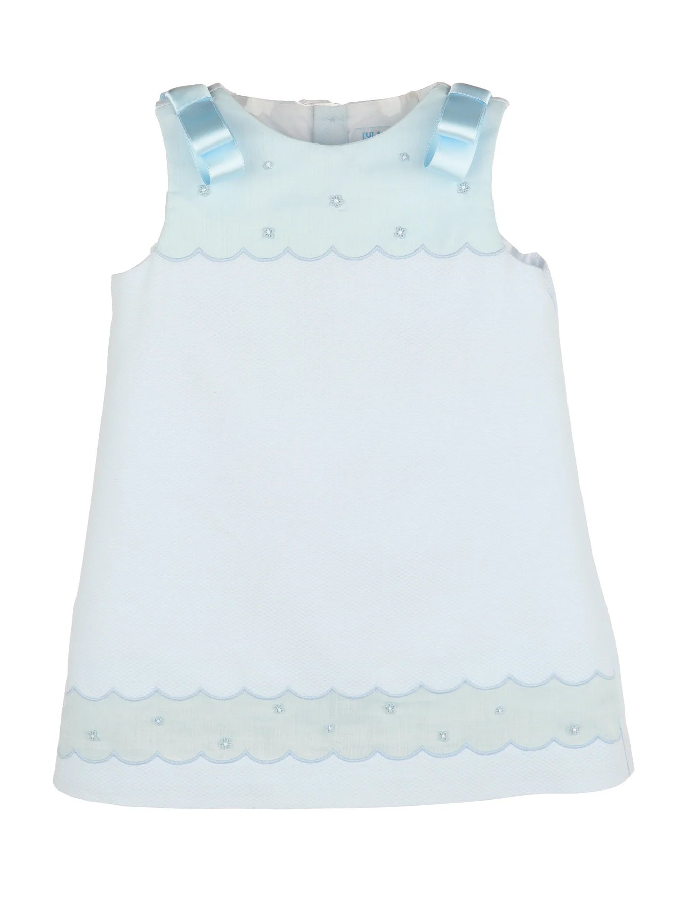 Baby Blue Pique Shift Dress