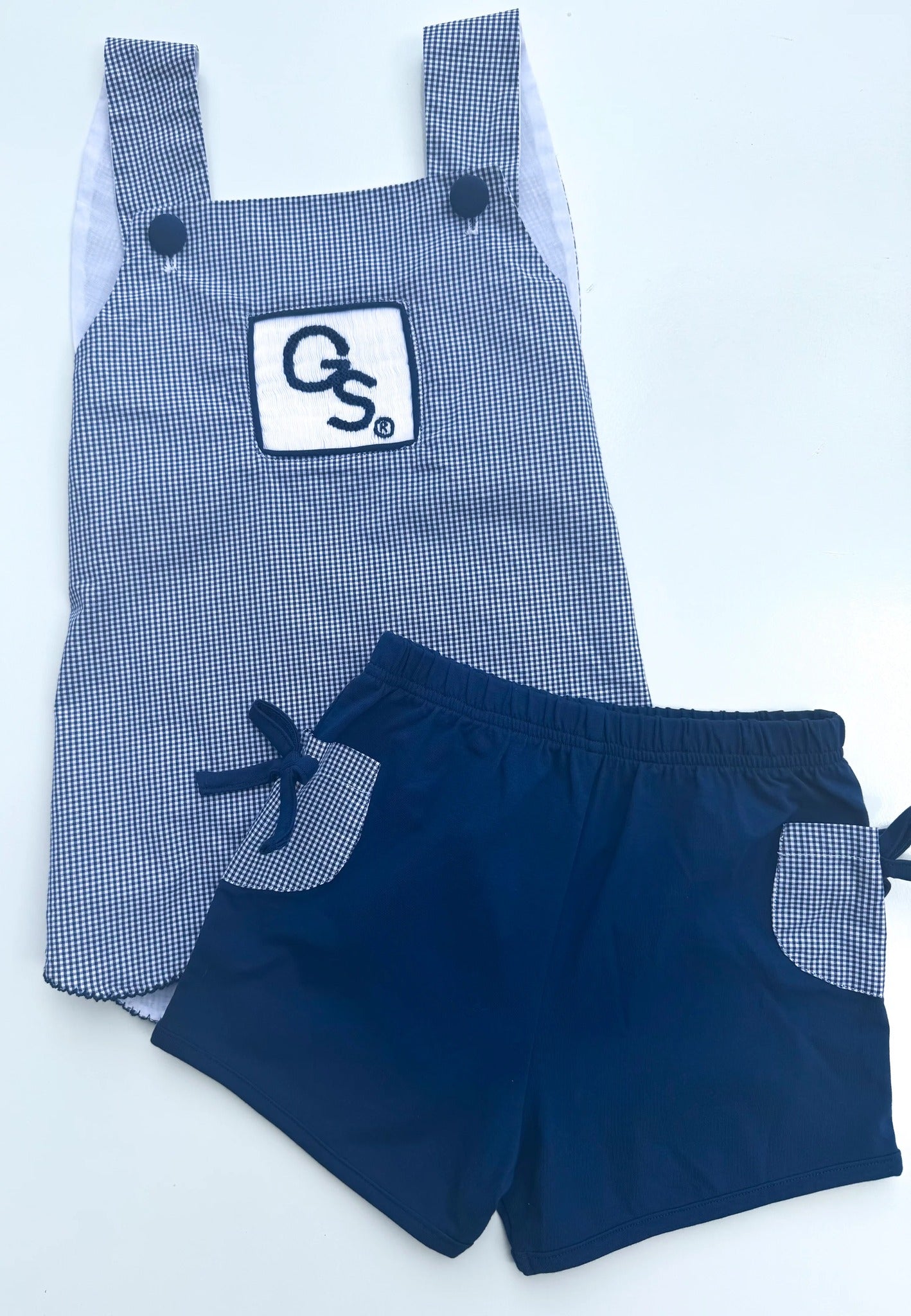 GS Smocked Girls Short Set
