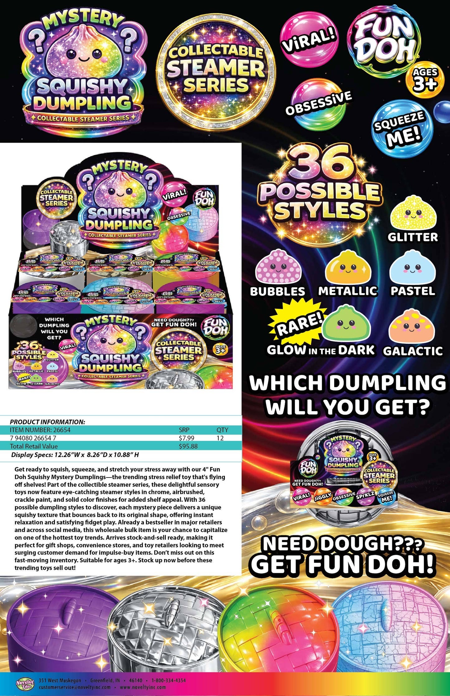Fun Doh Mystery Dumpling Squishy