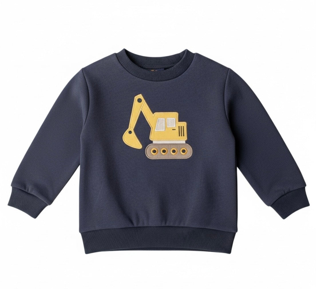 Excavator Applique Sweatshirt