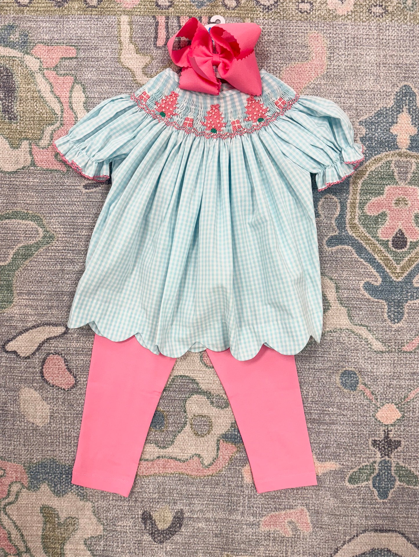 Mint Pearl Tree Pant Set