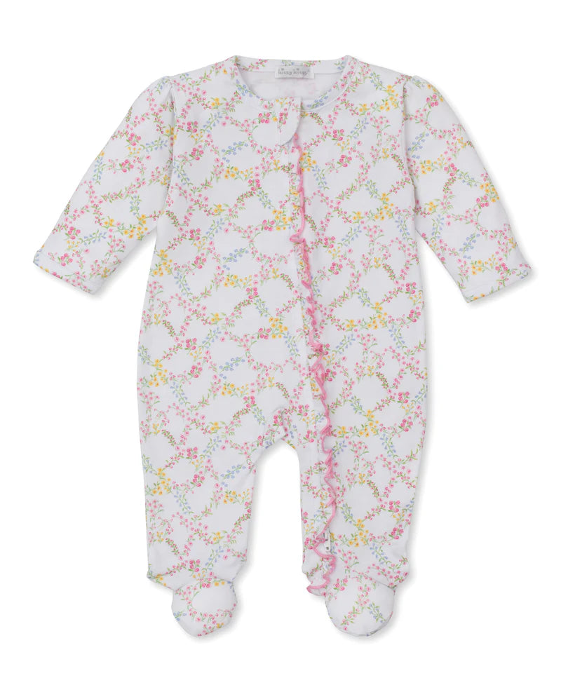 Garden Trellis Zipped Footie