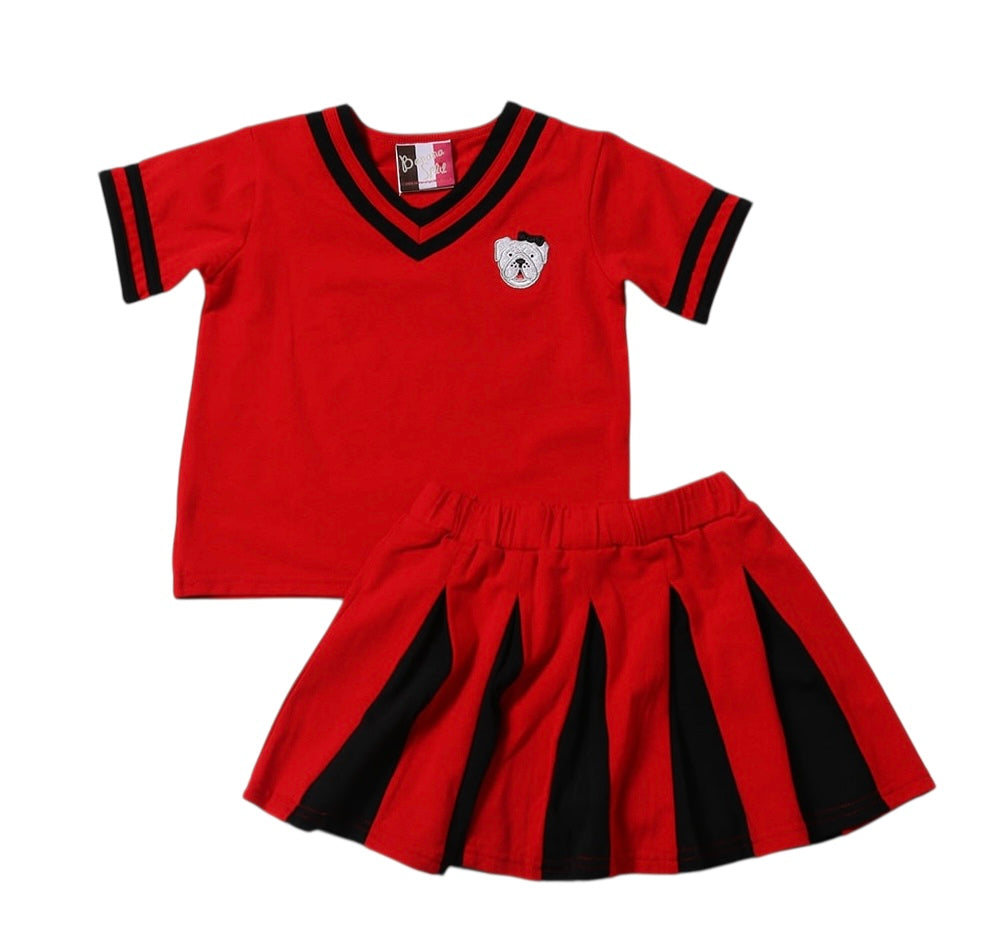 Bulldog Pleated Skort Set