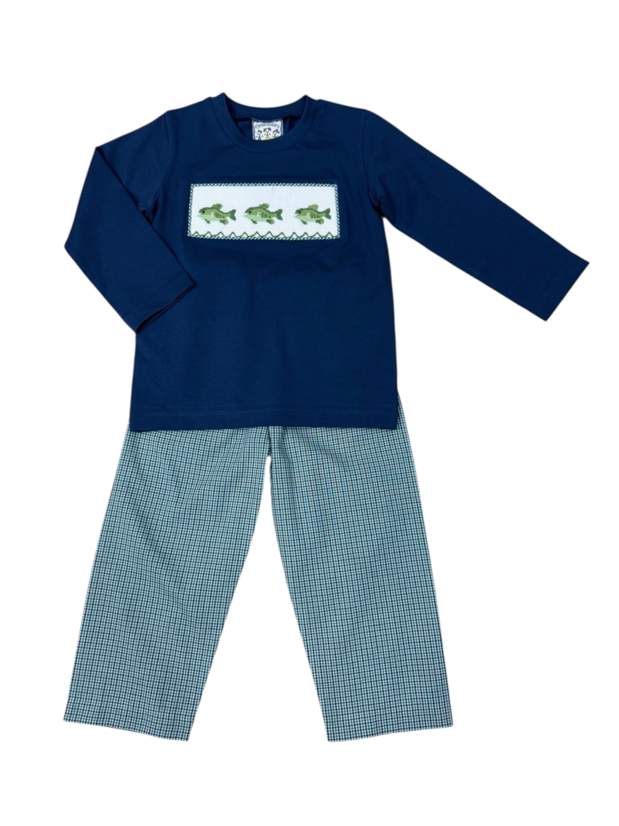 Reelin' Them In Smocked Pant Set