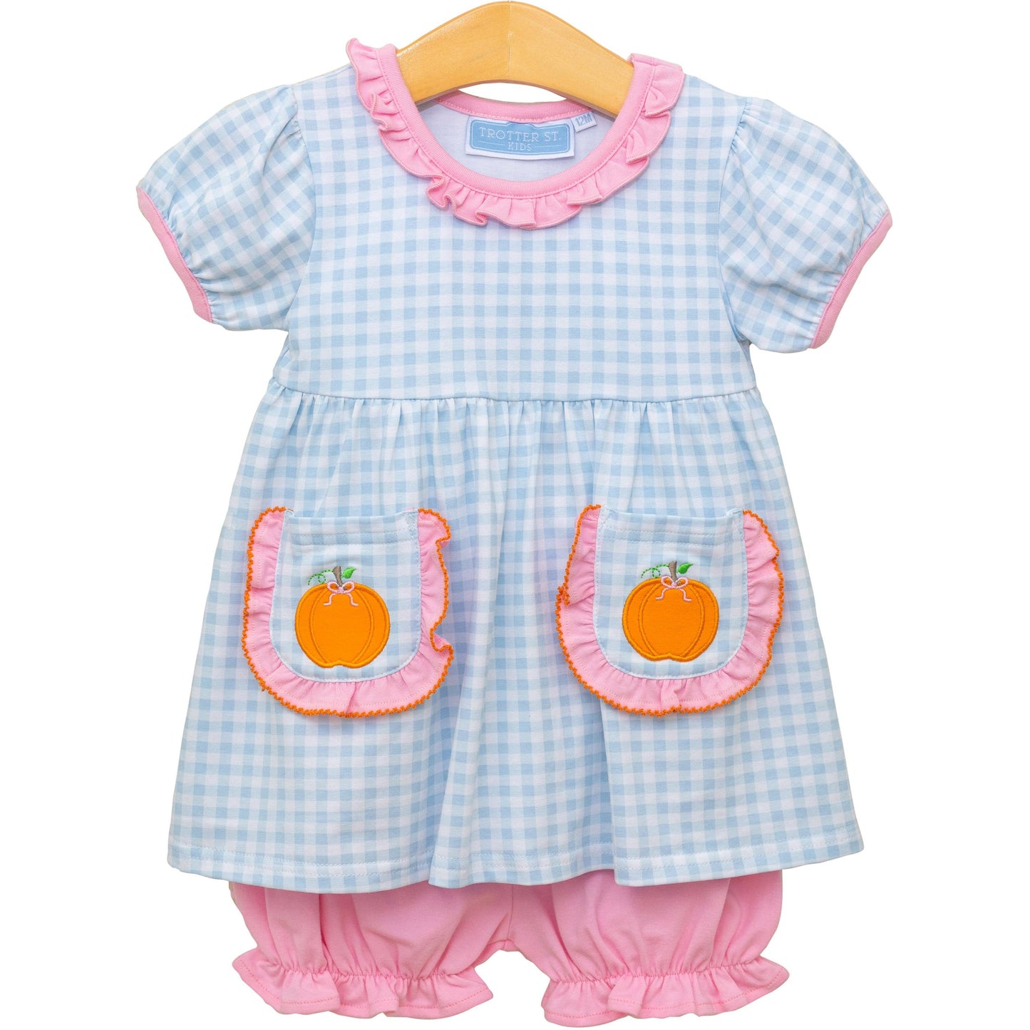 Pumpkin Ruffle Short Set