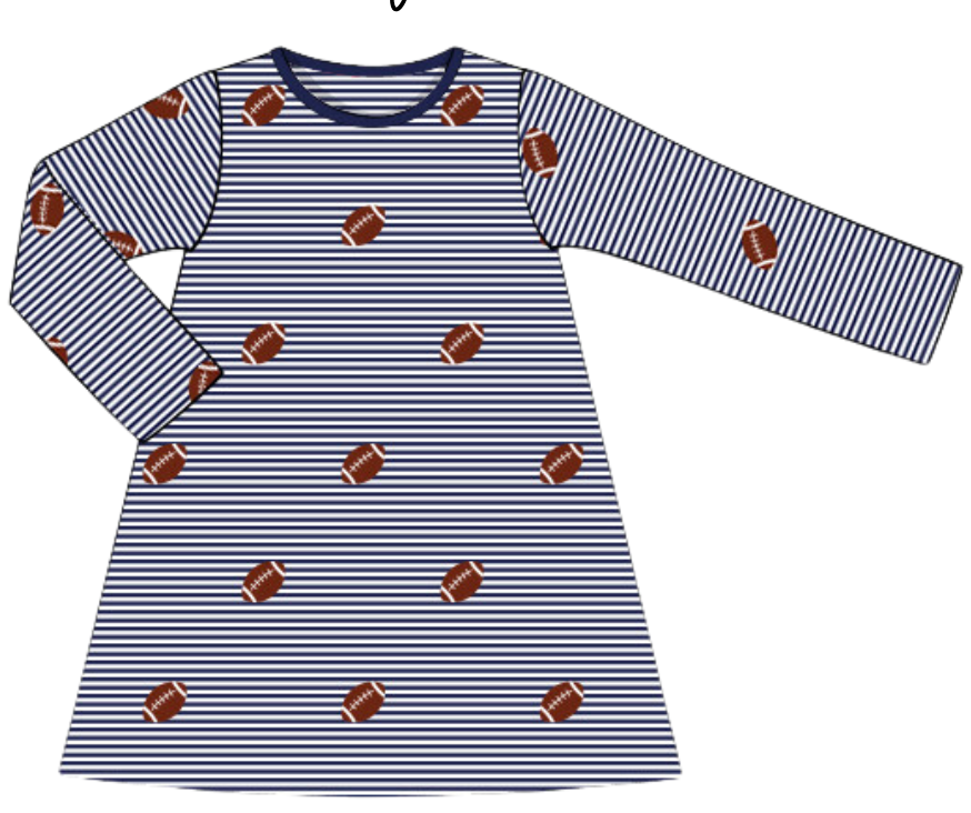 Touchdown Navy Dress