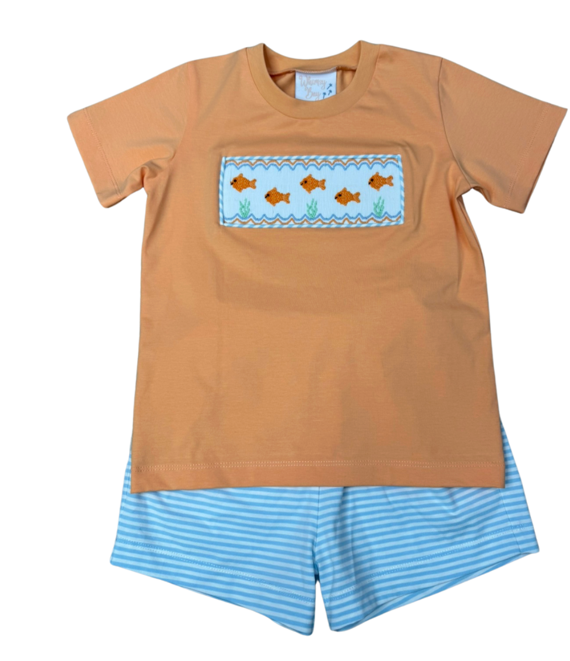 Goldfish Gang Smocked Short Set