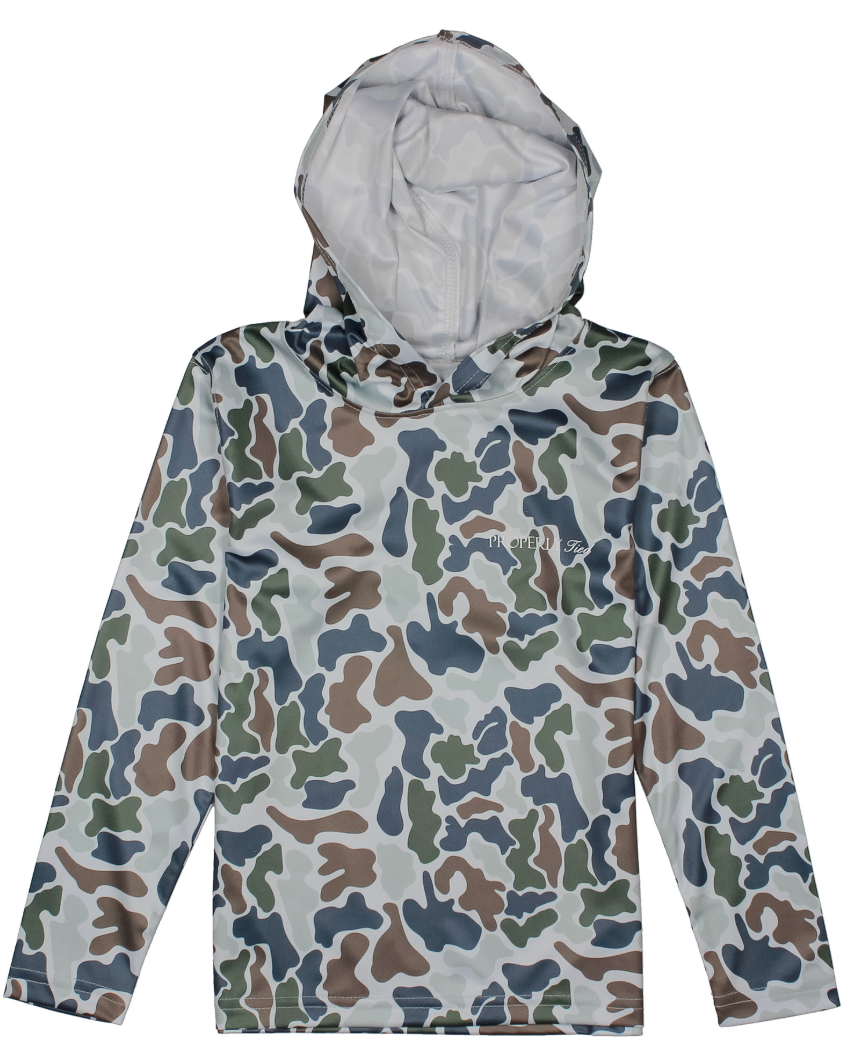 Boys Terra Camo Sportsman Performance Hoodie