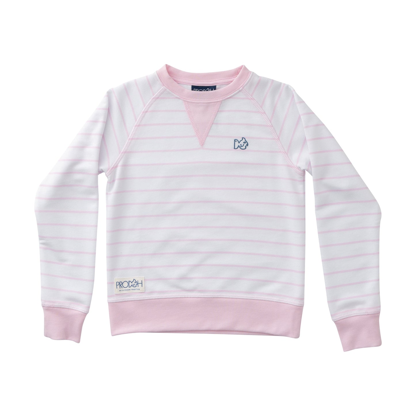 Pink Tuelle Stripe Crew Control Sweatshirt