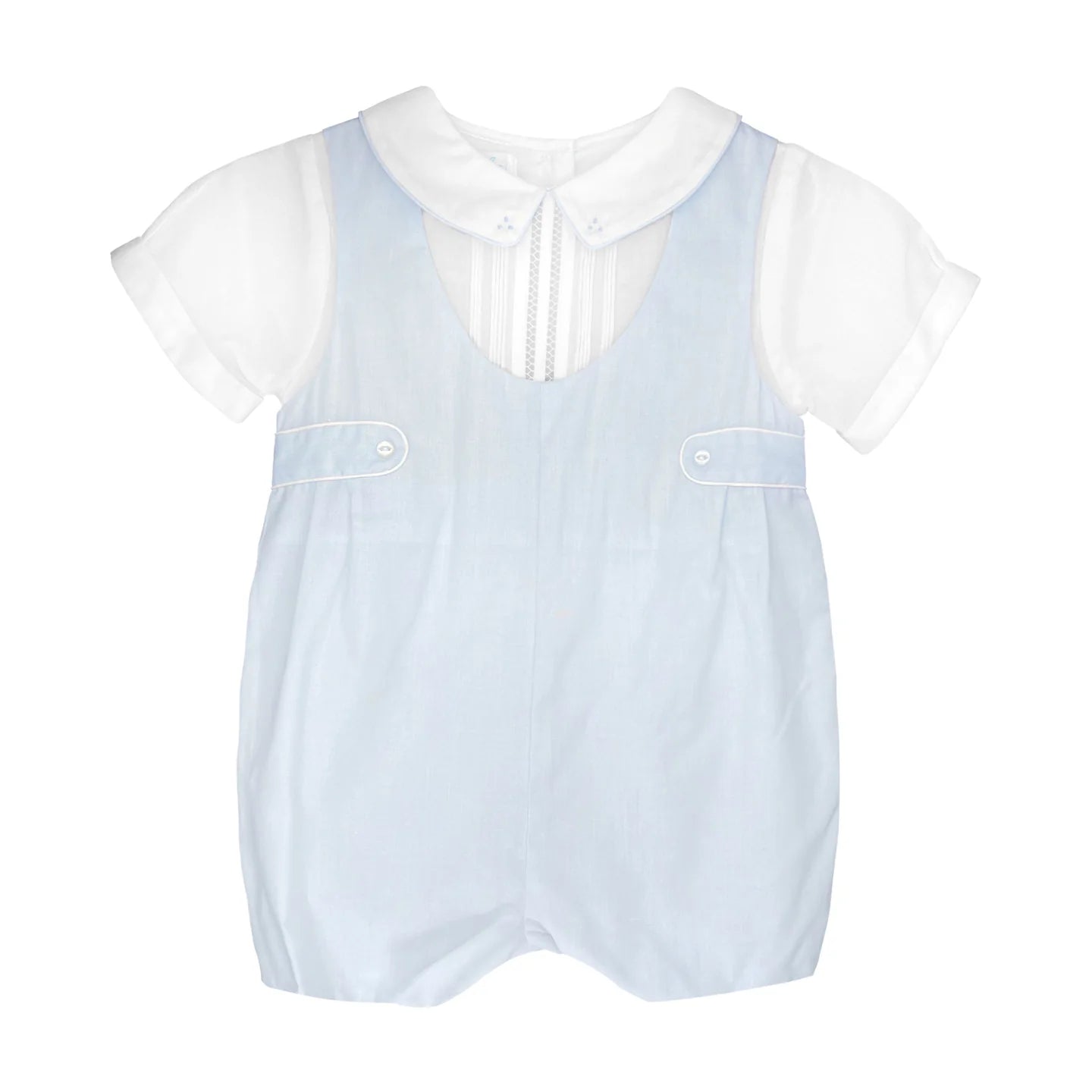 Blue Button Romper