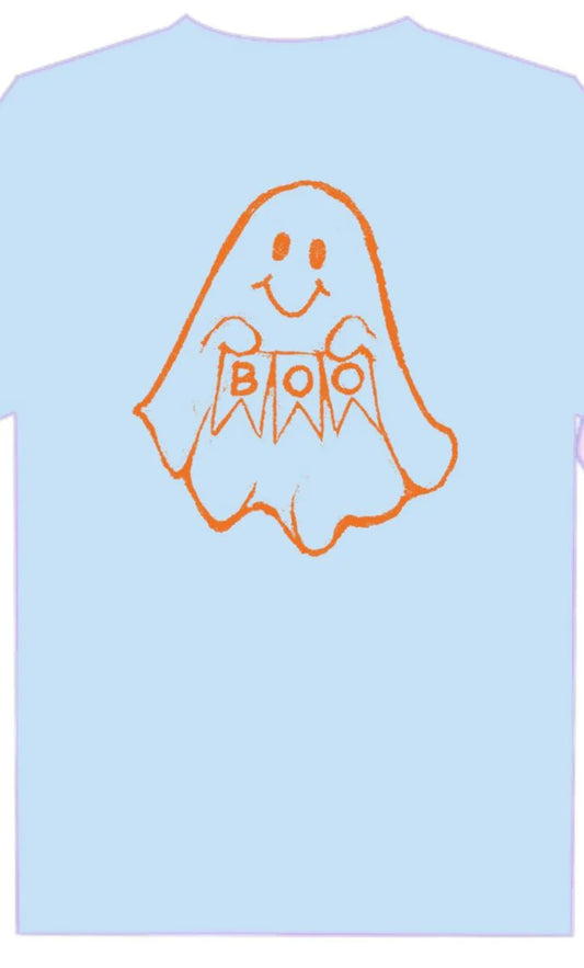 SS Light Blue BOO Ghost T-Shirt