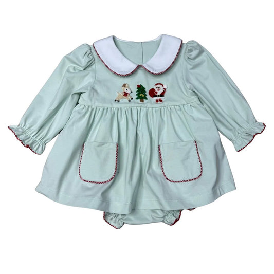 Christmas Crew Collared Skirted Bubble