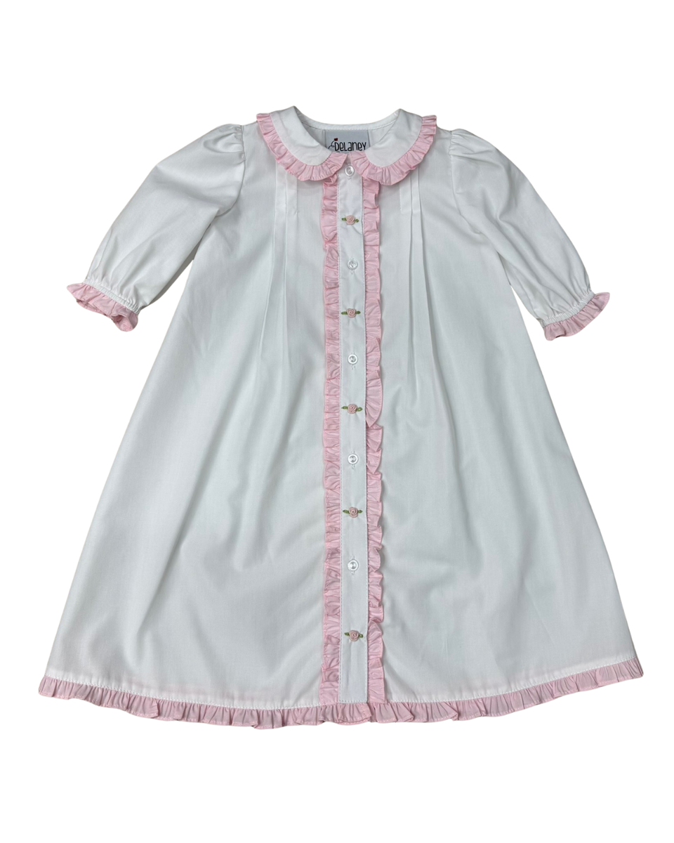 Pink Ruffle Hem Daygown