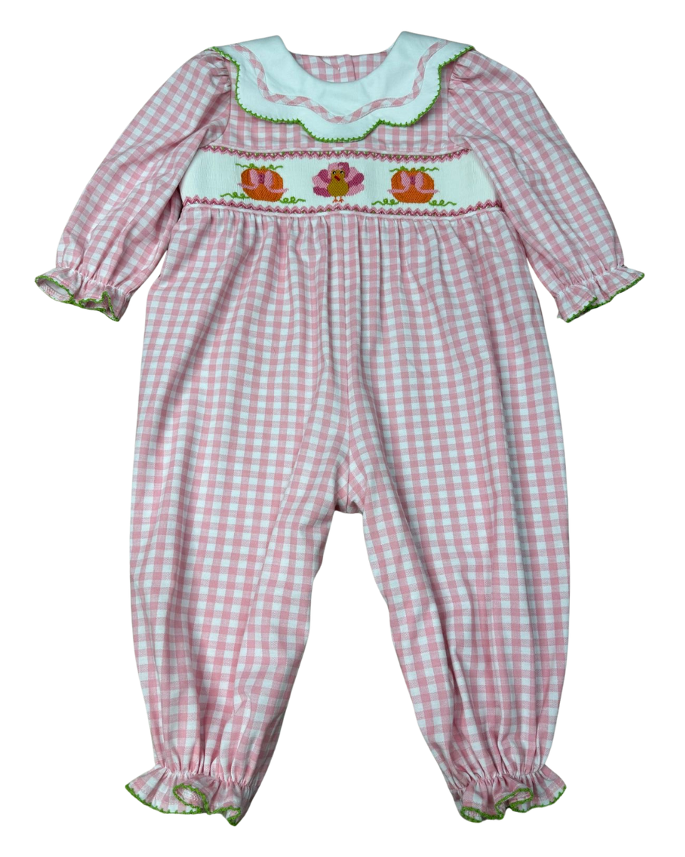 Smocked Turkey Romper