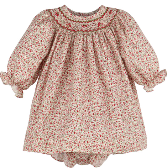 Mulberry Floral Bishop Diaper Set