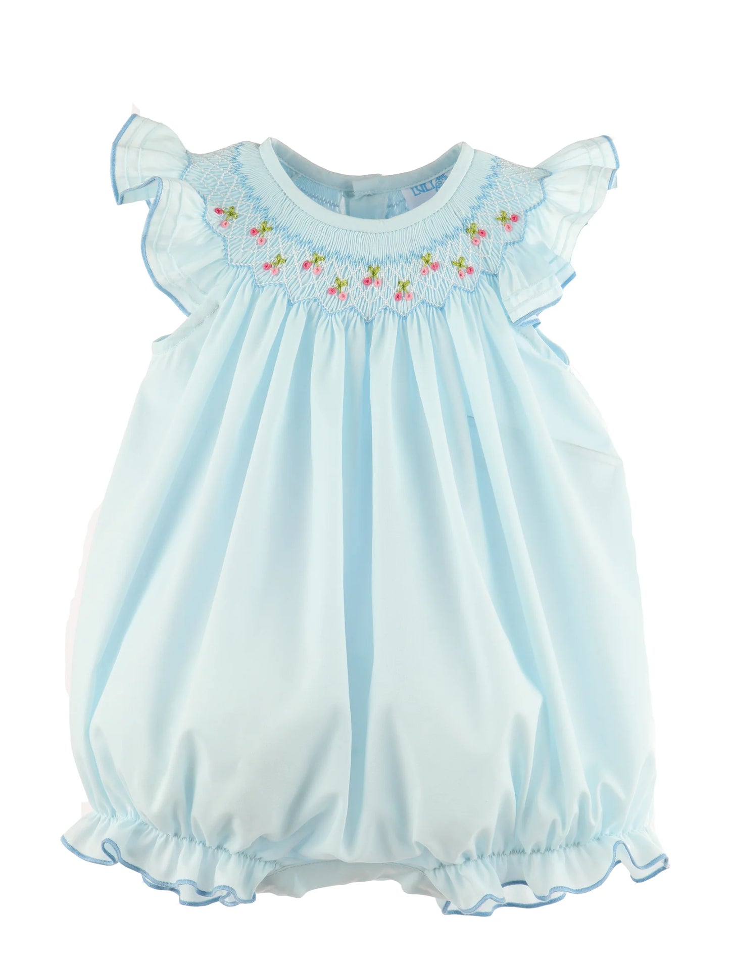 Cherries Smocked Bubble