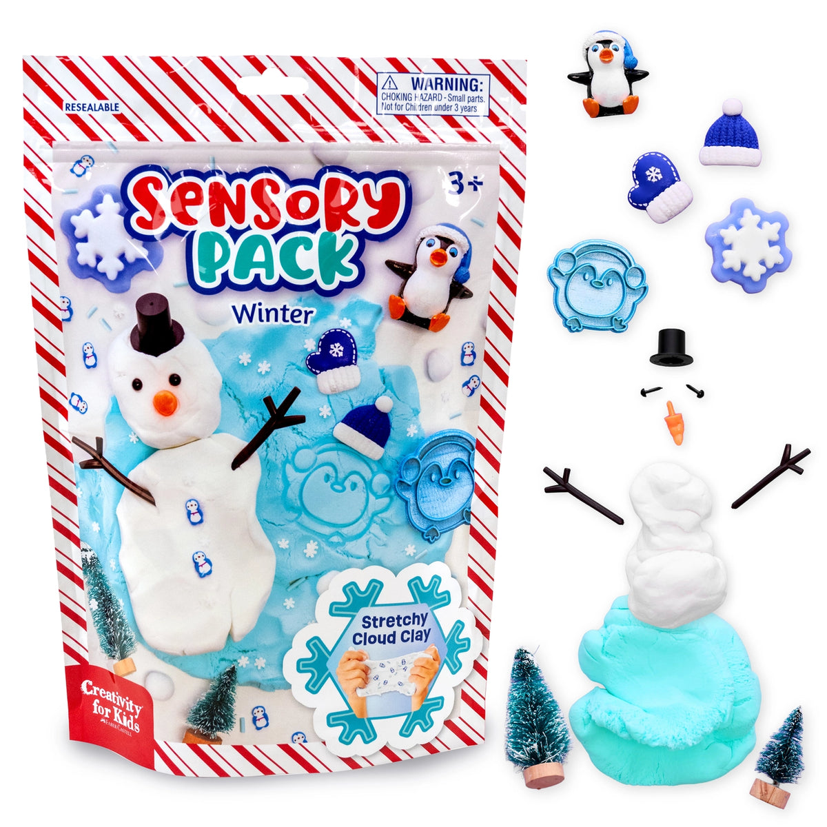 Sensory Pack Snowman Play Kit for Children