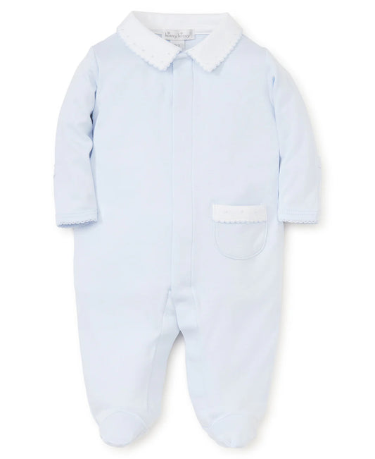 New Beginnings Blue Collared Footie