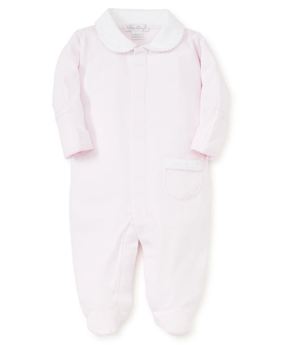 New Beginnings Pink Collared Footie