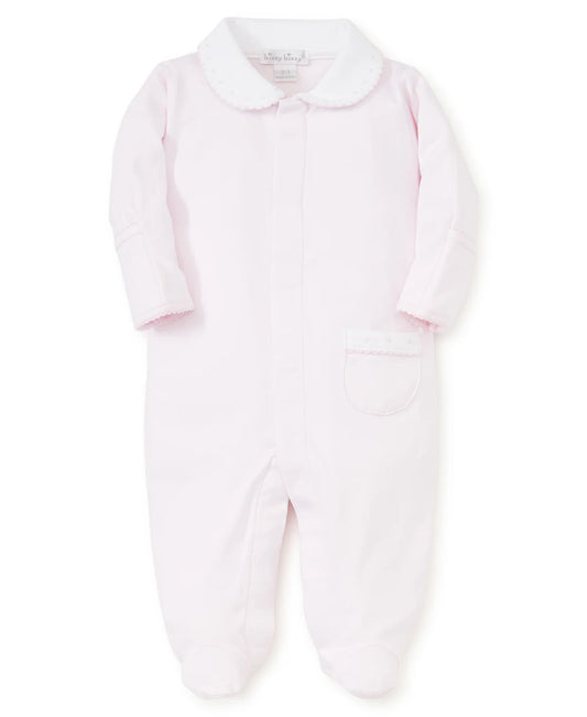 New Beginnings Pink Collared Footie