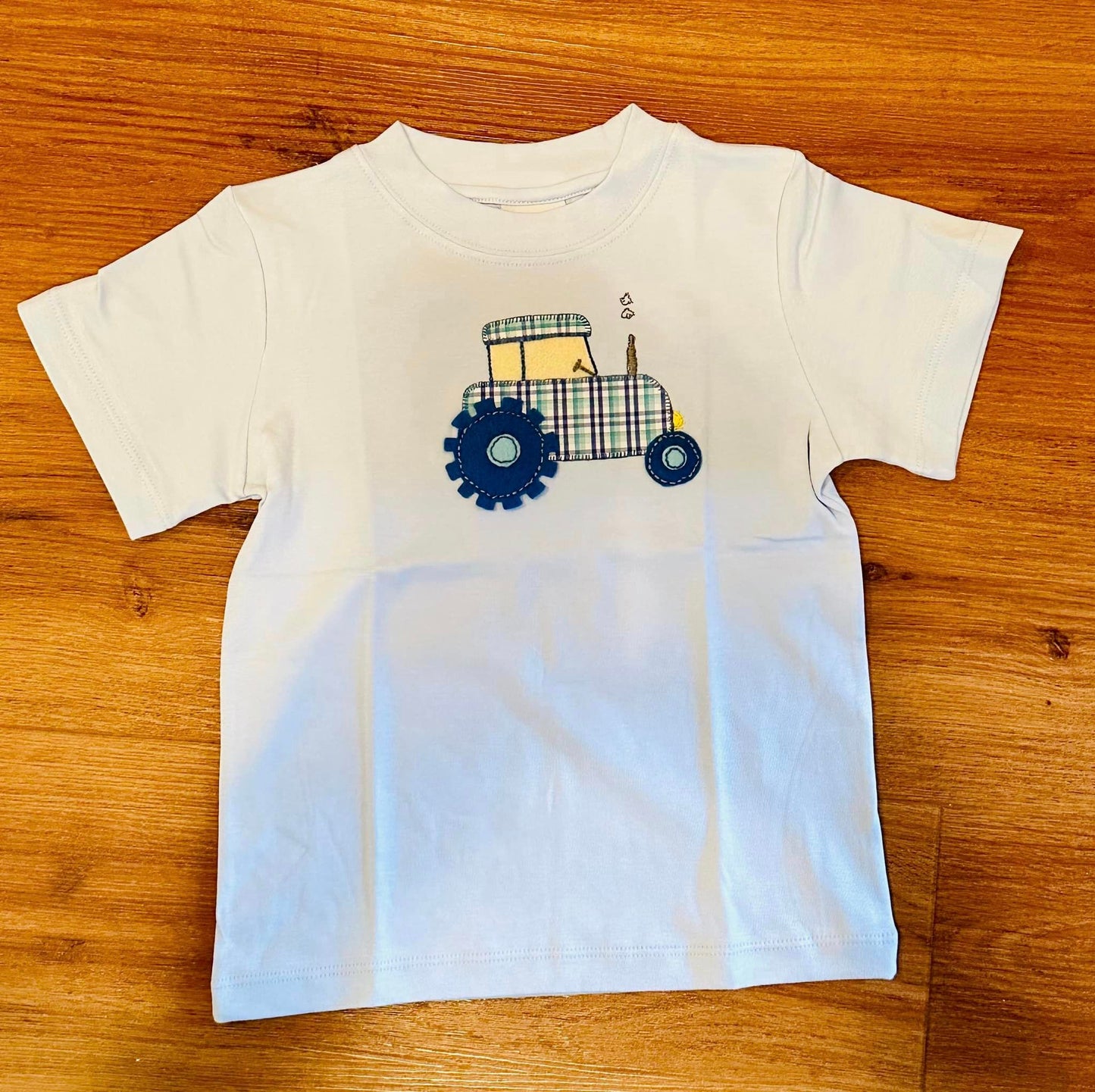 Blue Tractor Knit Shirt