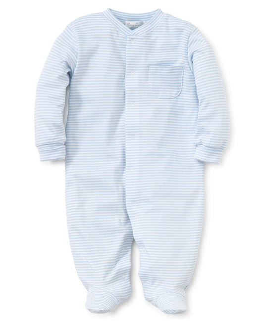 Simple Stripes Blue Footie