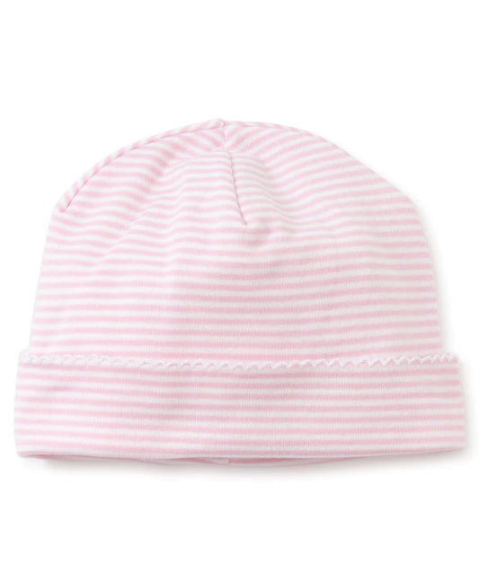 Simple Stripes Pink Baby Hat