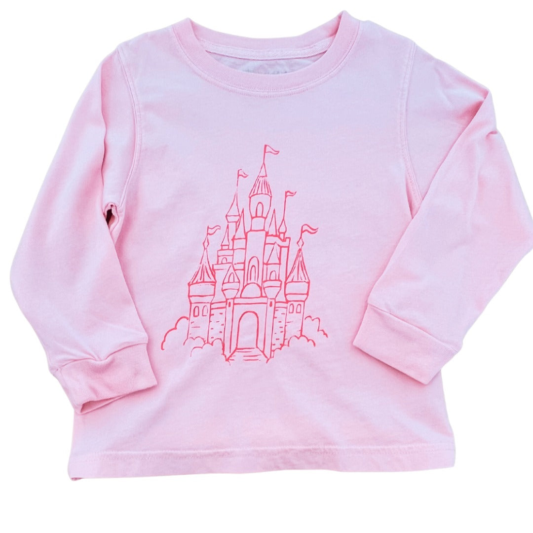 L/S Light Pink Castle T-Shirt