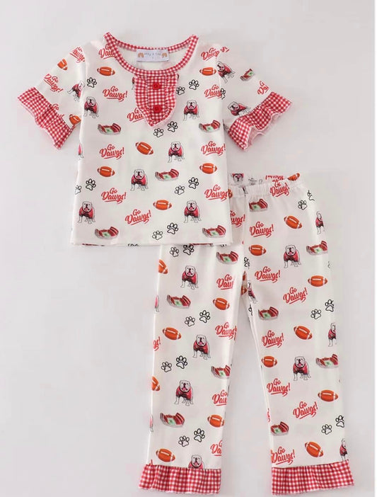 Go Dawgs Girls Pajama Set