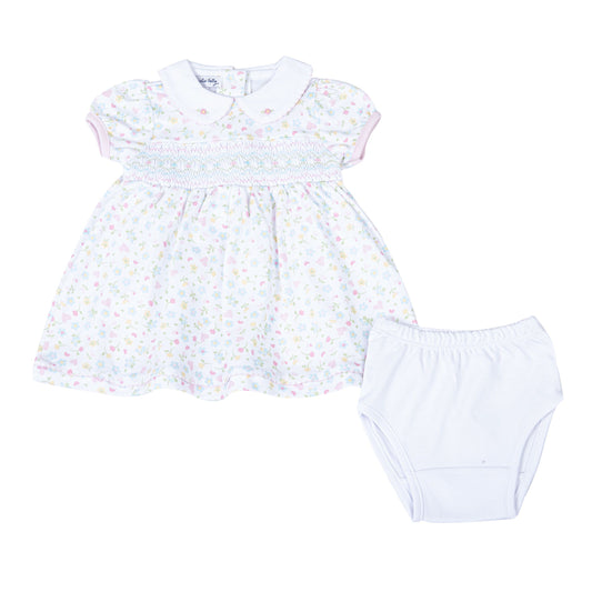 Clara's Classics Smocked Collard Bloomer Set