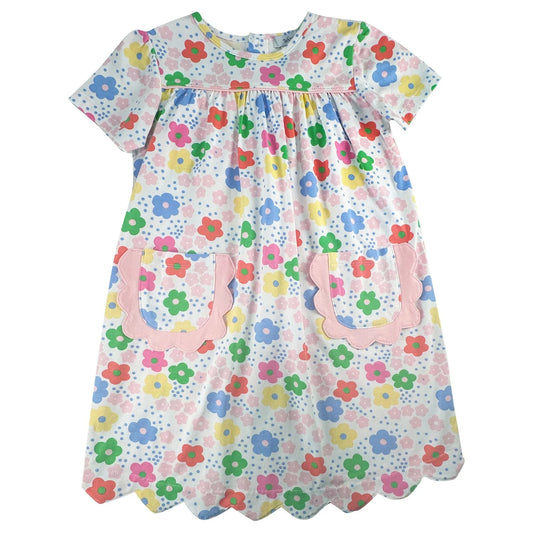 Groovy Flower's Girl's Dress