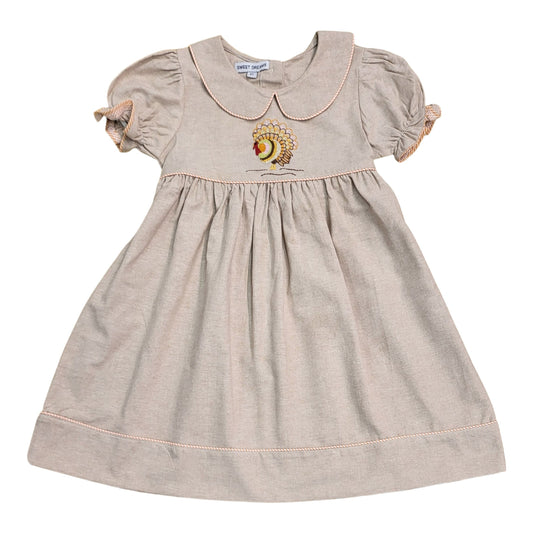 Brown Chambray Turkey Dress