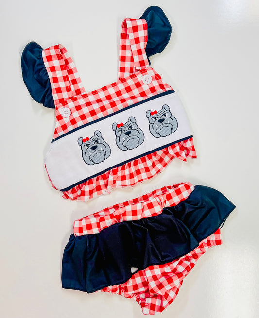 Bulldog Swim Two-Piece