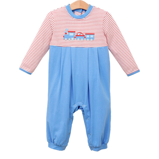 All Aboard the Heart Train Romper