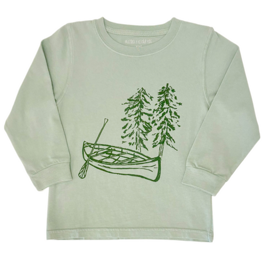 LS Light Green Canoe T-Shirt