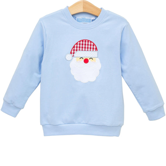Light Blue Santa Sweatshirt