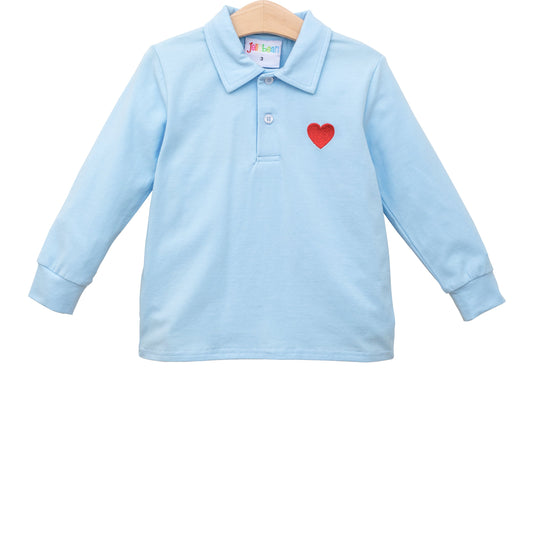 Blue Heart Polo