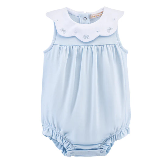 Little Bows Blue Bib Bubble