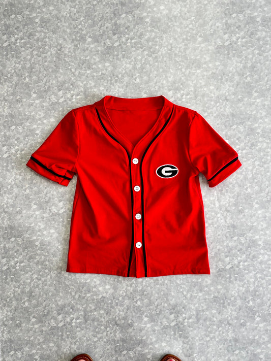 Boy's Red UGA Shirt