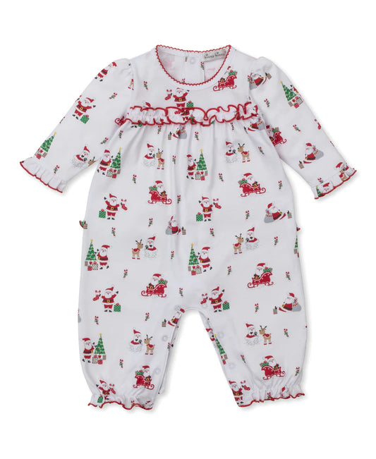 Christmas Capers Ruffle Playsuit