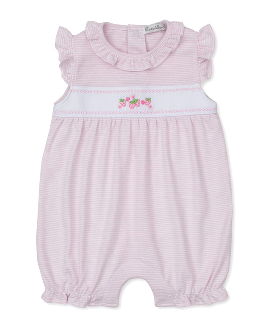 Classic Treasures Pink Stripe Short Playsuit