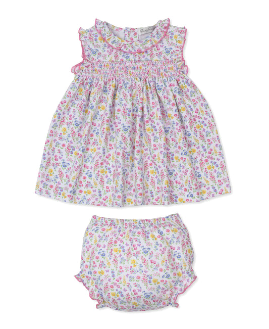 Pastel Gardens Floral Smocked Dress Set