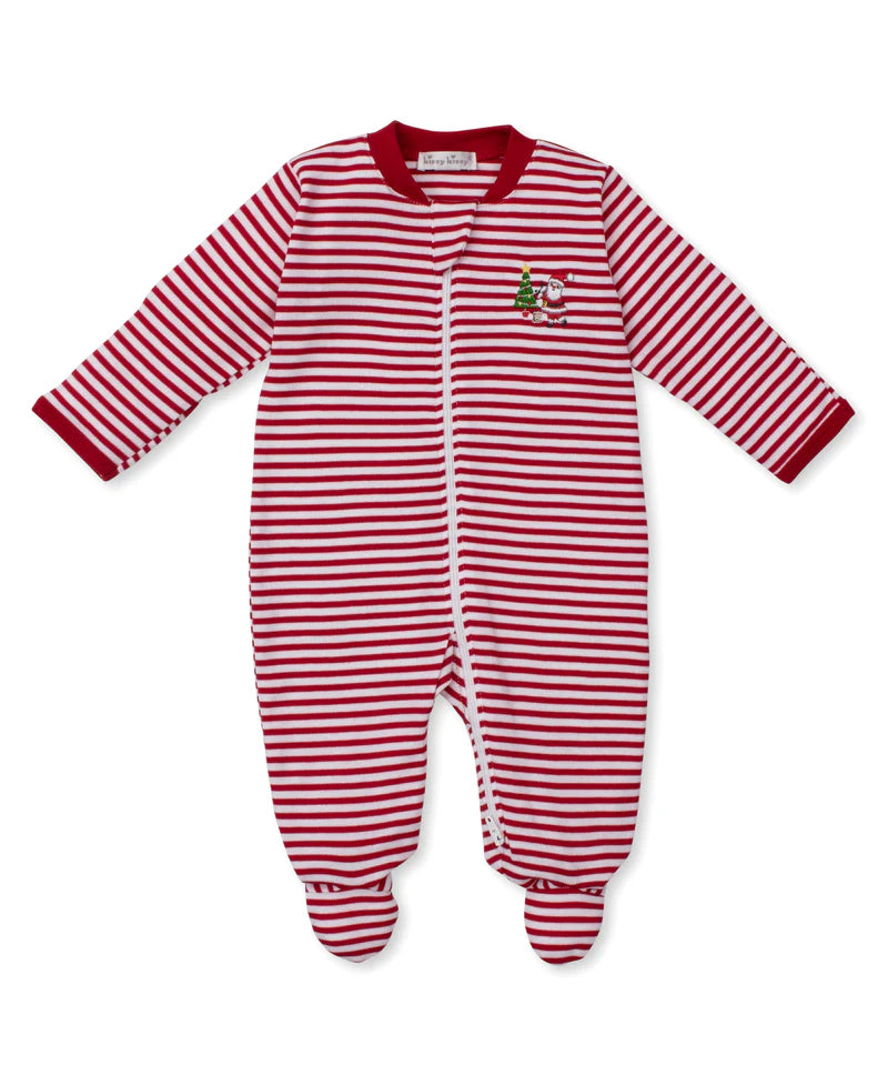 Christmas Capers Zipped Footie