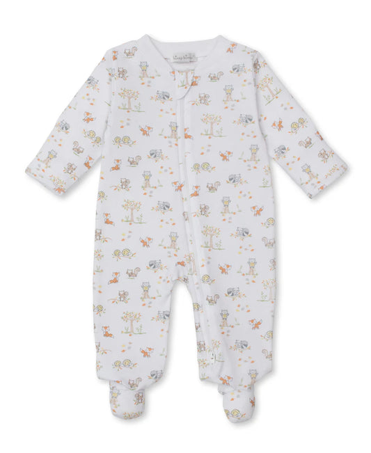 Forest Frolic Zipped Footie