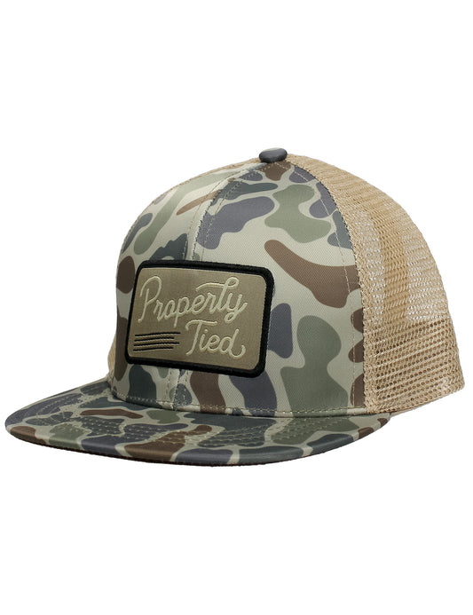 Boys Sportsman Trucker Hat- Vintage Camo