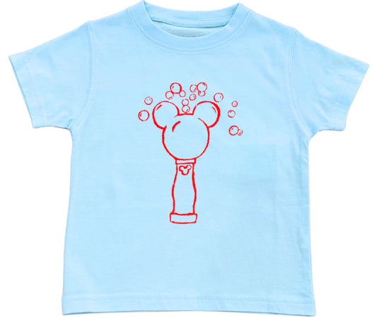 SS Light Blue Mickey Bubbles T-Shirt