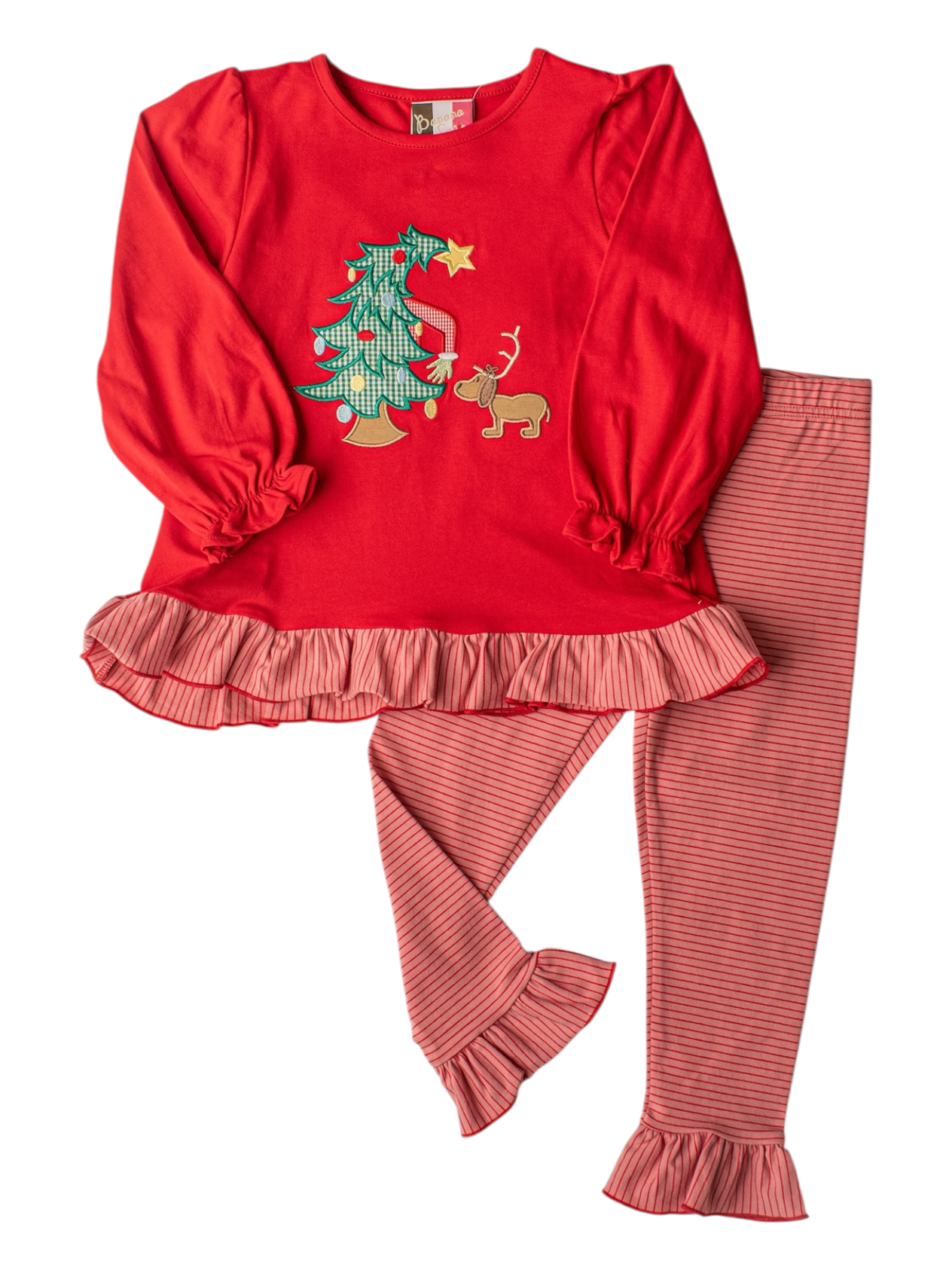Green & Grumpy Ruffle Pant Set